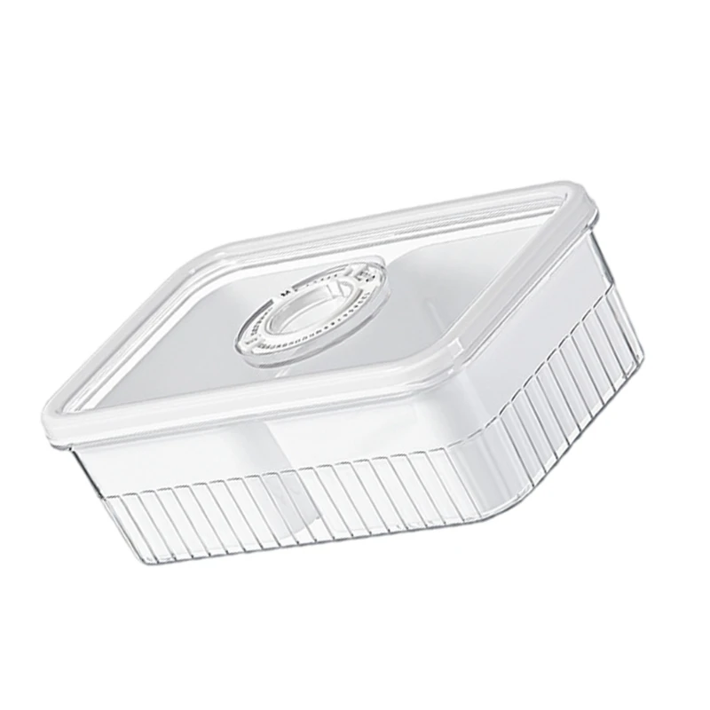 

Airtight Compartment Storage Container Safe Transparent Organiser Box K2WE