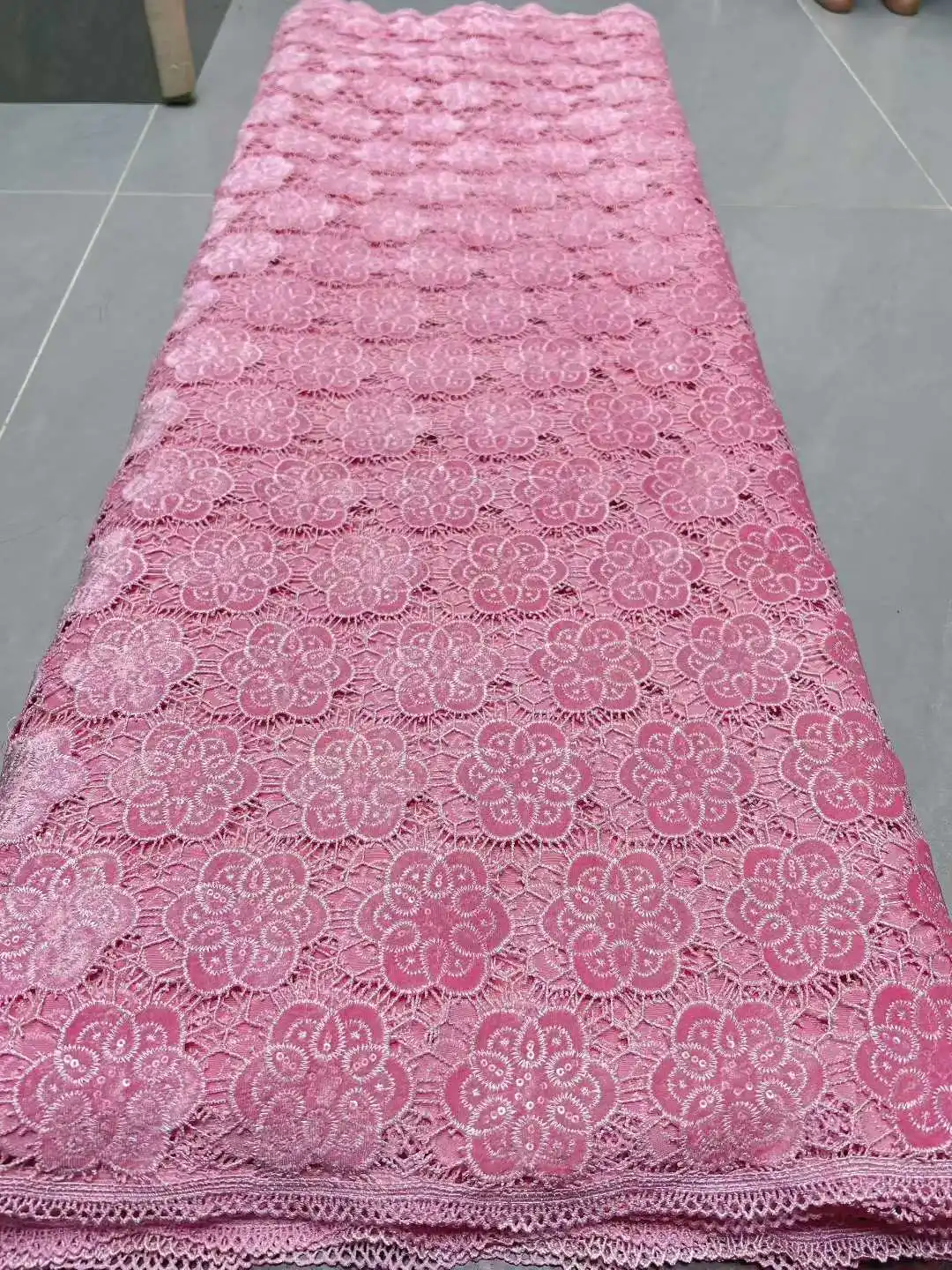 

Laser Cut Guipure Velvet Lace Fabric 2025 African Nigerian French Velvet Lace Fabric Luxury Korea Lace For Wedding Party Sewing