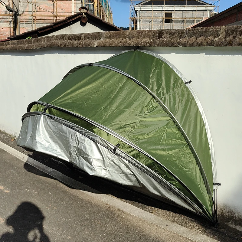 

Heavy Duty Motorcycle Shelter Shed, 210D Oxford Cover, Storage Garage Tent with Carry Bag, Outdoor Bike Covers