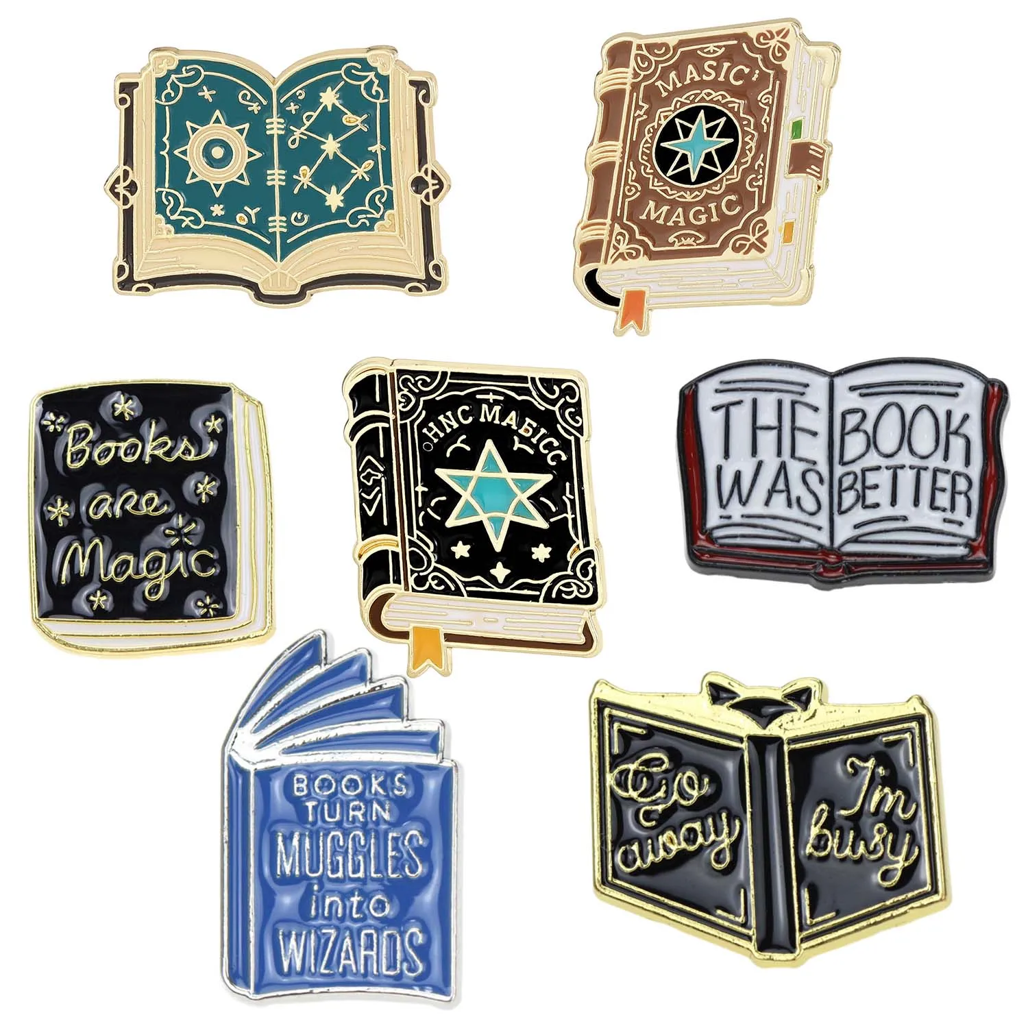 

Оптовая продажа броши из масляного сплава в форме книги на Хэллоуин