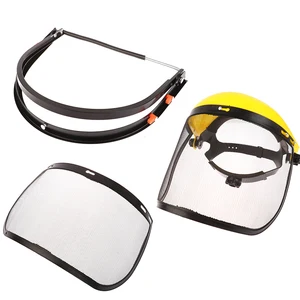 Safety hat with whole visor, garden grass sideboard, brush cutter, forest protection, complete facial shield 8 Main Sales Visor for Rocedeira - №4