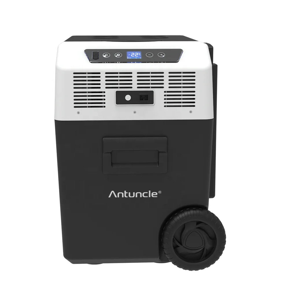 Antuncle 40L Przenośna Lodówka Kempingowa Kompresorowa Chłodziarko-Zamrażarka 12V/24V Lodówki Samochodowe do Użytku Zewnętrznego