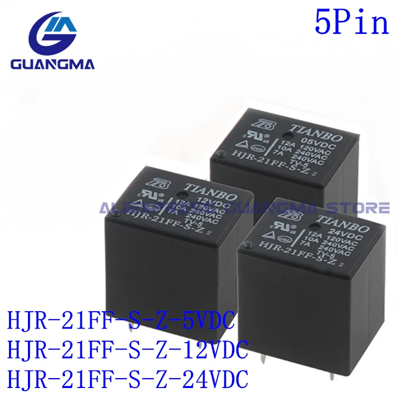 10PCS Power Relay HJR-21FF-S-Z 5VDC HJR-3FF-S-Z 12VDC HJR-3FF-S-Z 24VDC 4Pin/5Pin 12A 240VAC HJR-21FF-S-H 5VDC 12VDC 24VDC