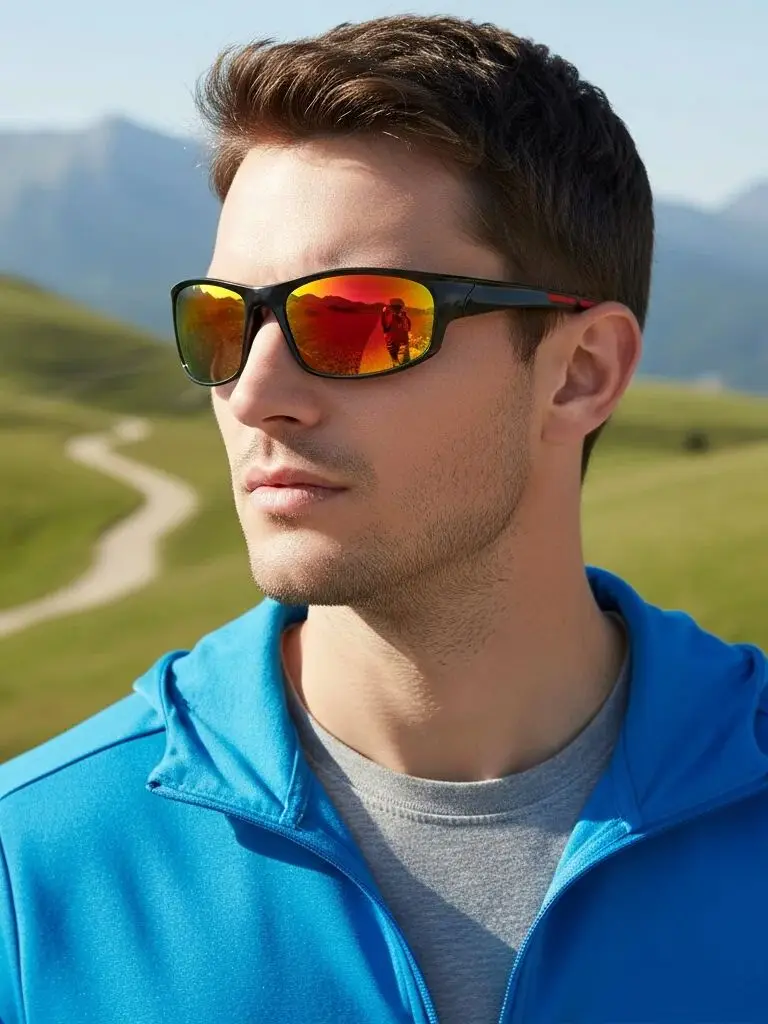 AliExpress NONE New Outdoor Sports Sunglasses Men's And Women's Fashion Colorful Sunglasses Small Frame Cycling Glasses 9937