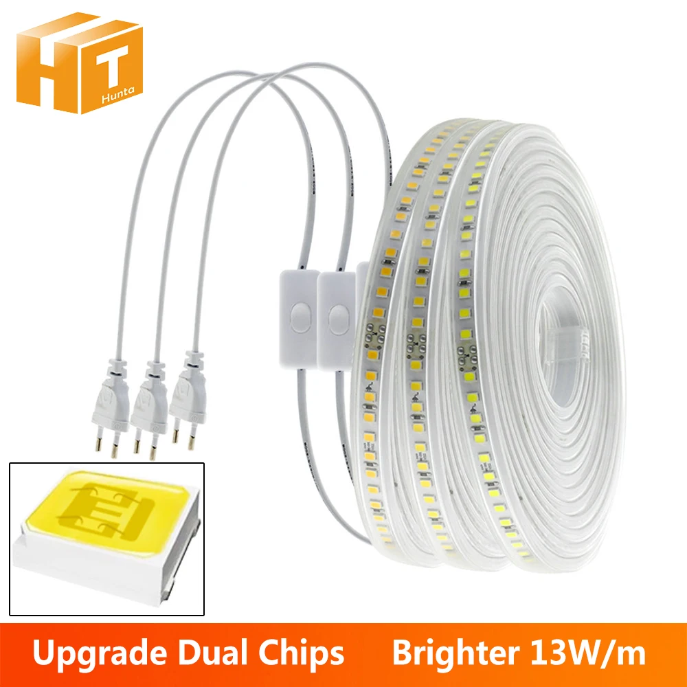 New Arrival 220V LED Strip 4040 High Safety High Brightness 120LEDs/m 13W/m Waterproof Flexible LED Light The Best LED Strip.