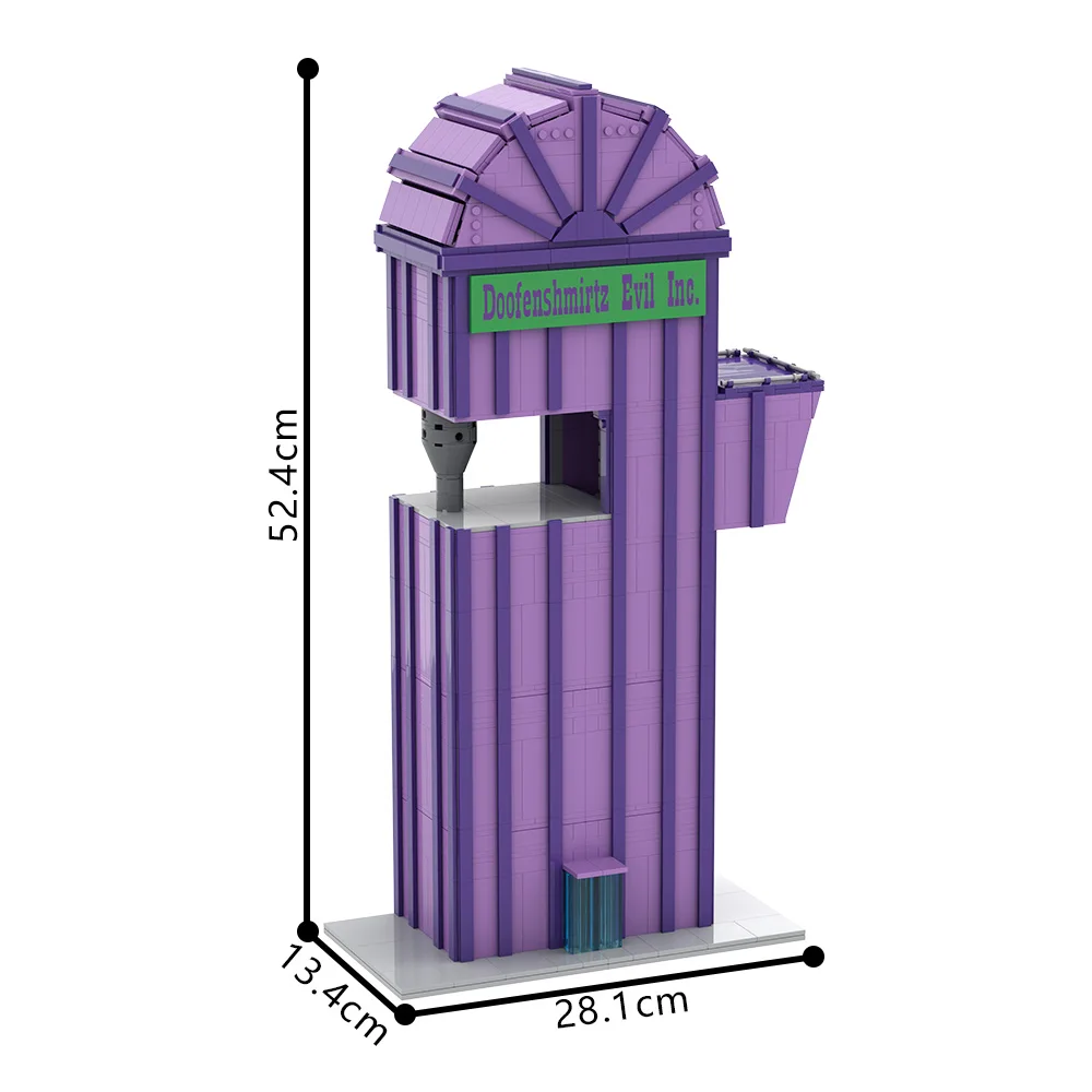Gobricks MOC Doofenshmirtz Evil Incorporated Bricks نموذج الدكتور هاينز Doofenshmirtz اللبنات لعبة هدية
