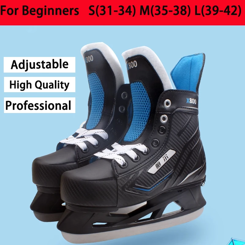 

Adjustable Ice Skating Figure Skates Shoes For Adult Children Winter Roller Skate Thermal Figure Skating Skates Shoes Beginners