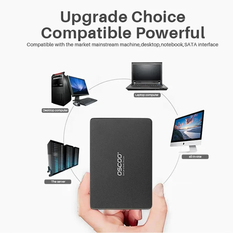 Oscoo Sata3 SSD 64GB 120GB 240GB 480GB 512GB 1TB HDD 2.5ฮาร์ดดิสก์2.5 "สถานะของแข็งไดรฟ์ภายใน