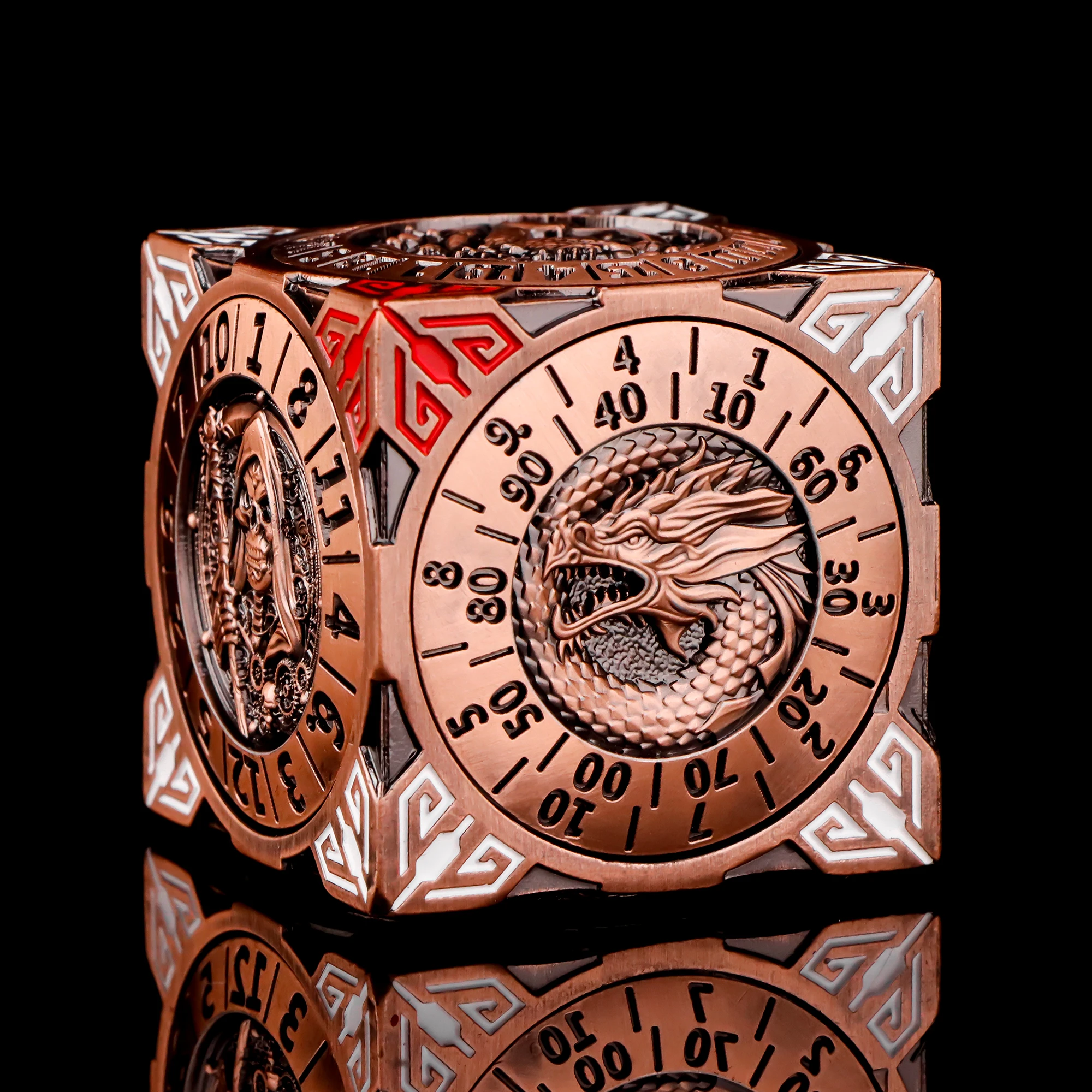 D6 Fingertip Gyro Roulette Compass Dice Set, Finger Spinner Dice for Dungeons And Dragons, D&D Tabletop Game Accessories