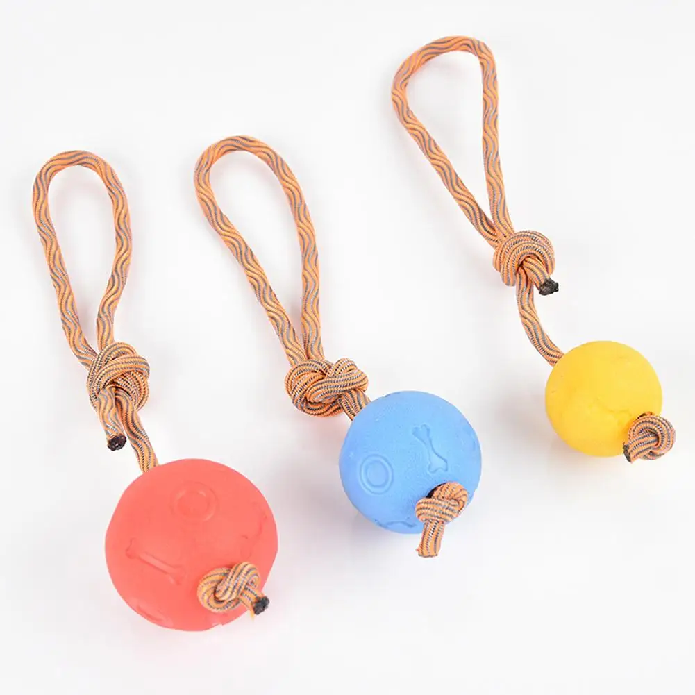 สัตว์เลี้ยงสุนัขยืดหยุ่นเชือกสวมใส่กัด Chewing ของเล่นตลกของเล่น Interactive สำหรับทำความสะอาดฟัน