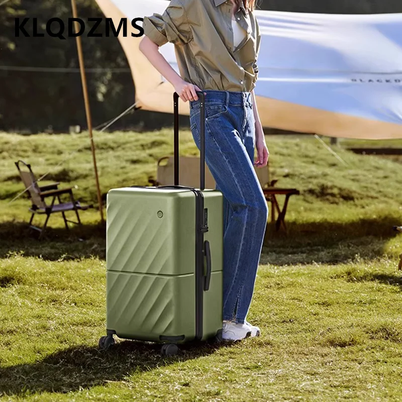 

KLQDZMS Cabin Suitcase 20"22"24"26"29 Inch Large Capacity Trolley Case PC Boarding Box Men and Women Universal Travel Luggage