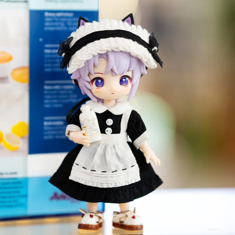 ชุดเสื้อผ้าตุ๊กตา OB11 สไตล์คลาสสิคย้อนยุค ชุดแม่บ้าน สำหรับตุ๊กตา BJD ขนาด 1/12 ของ GSC