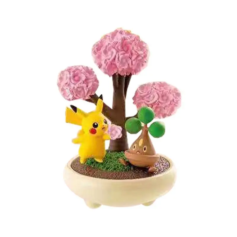 Anime Pokemon Figure Toys Bonsai Collection 2 Pikachu Squirtle Froslass Lugia Growlithe Cartoon Model Decoration Kids Gifts