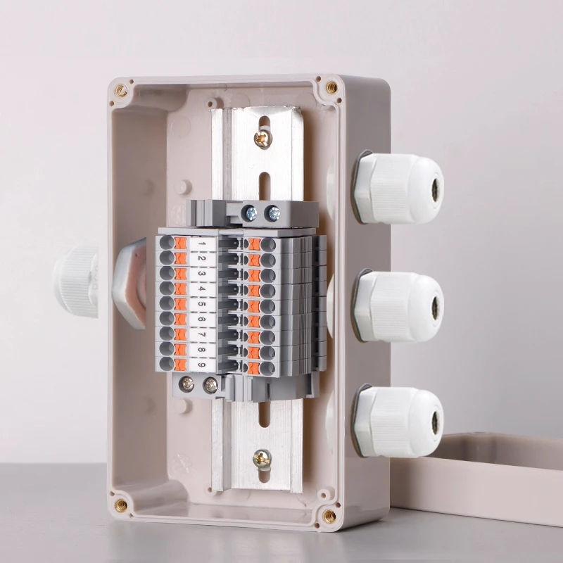 صندوق التوصيل PT المكونات في صندوق المحطة المعدات صندوق توزيع الطاقة مراقبة خارجية إمدادات الطاقة صندوق الأسلاك المختومة #5