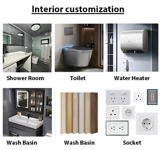 فيلا جاهزة حديثة سهلة التركيب منزل حاوية قابلة للطي من طابقين مع 3 غرف نوم منزل حاوية قابلة للتوسيع #6