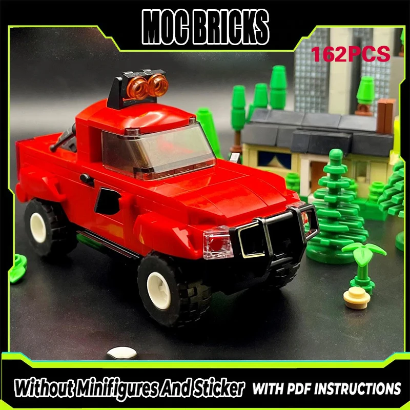 

Конструктор City Car Model MOC: Высокопроизводительный пикап F-150, модульная технология, подарки, праздничный набор для сборки, детские игрушки