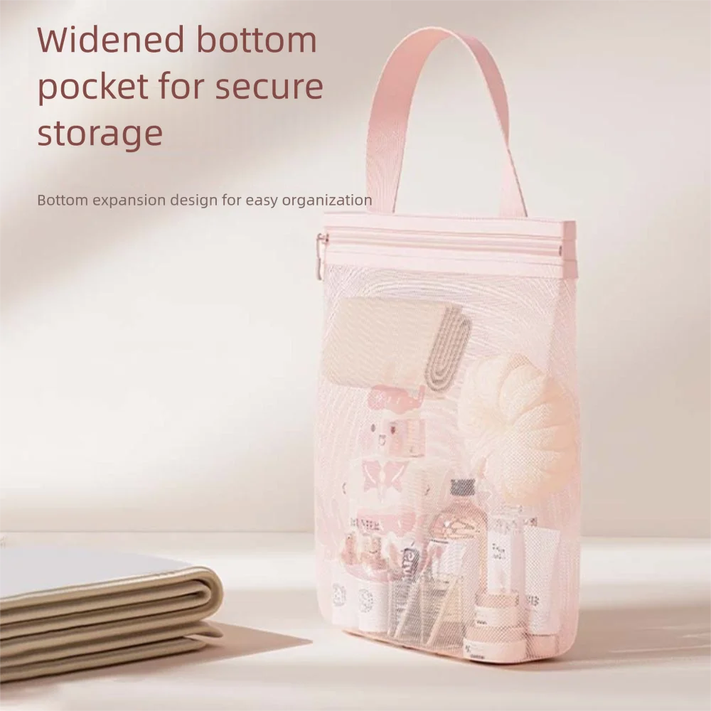 

Gifts Cartoon Mesh Toiletry Bag Breathable Drain Net Bag Fitness Travel Storage Handbag Portable Bath Cosmetics Storage Tool