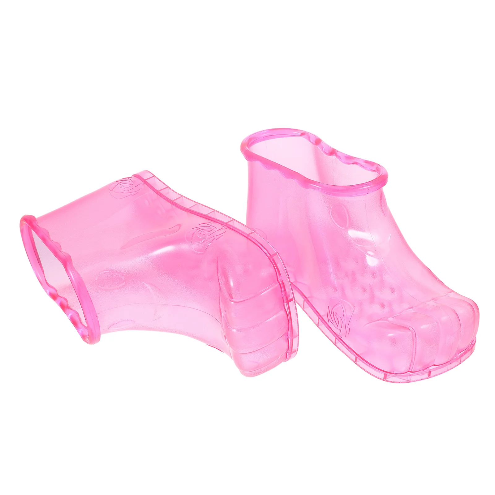 

1Pair Foot Bath Bucket Shoes Sturdy PVC Material Non-Slip Sole Foot Soak Boots Practical for Home Sauna Bathroom