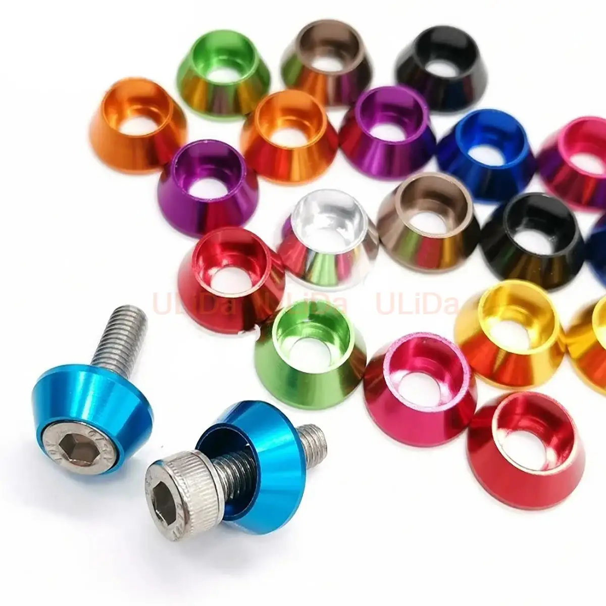 5/10pcs M3 Aluminum Colorful Anodized Washer for Cup Head Hex Socket Screw Bolt RC Car Quadcopter Plant Protection Drone