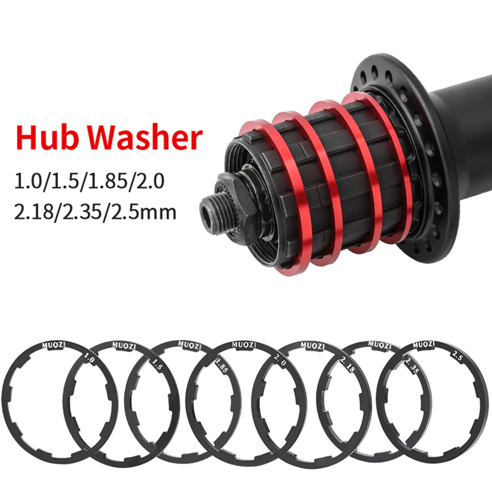 Aluminum Alloy Cassette Flywheel Spacer Mountain Road Bike Hub Tower Base Washer 1/1.5/1.85/2/2.18/2.35/2.5mm Hub Gasket