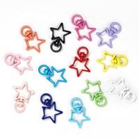 5pcs Star Metal Swivel Clip Snap Hook Lobster Claw Clasp For DIY Key Ring  Fobs Keychain Jewelry Bag Making Material Accessories