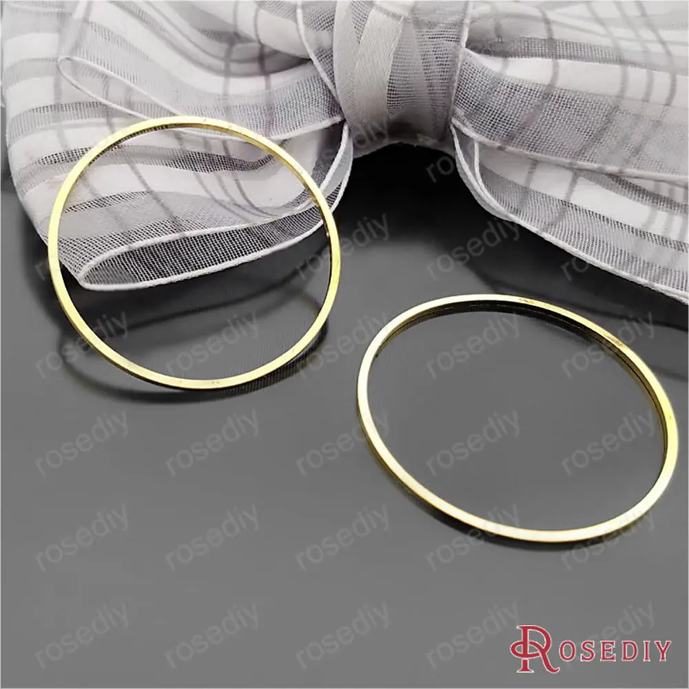 Wholesale  Gold color 10mm 14mm 25mm 30mm 40mm 50mm Round Copper Closed Ring Diy Jewelry Findings Accessories (JM6441)