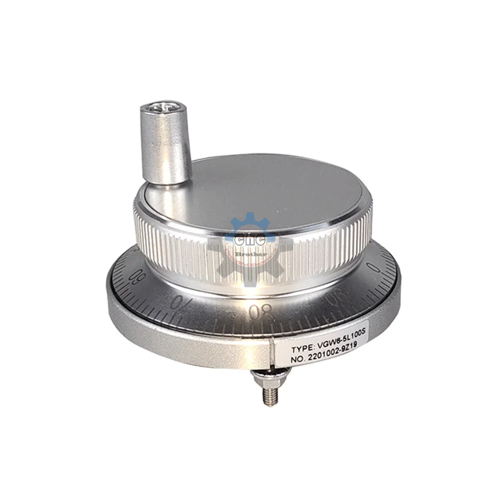 CNC Pulser Handwheel 5V 6Pin 60mm Rotary Encoder 100PPR Manual Pulse Generator Handwheel Rotary Encoder Electronic