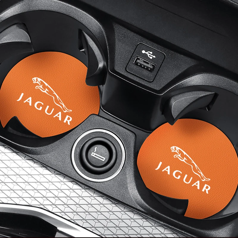 سيارة كأس الماء وسادة ملصق شعار ملحق ل جاكوار X S F XF XE XJ XK XEL XFL XJL XJ6 XJS XKR XFR F-Type F-Pace E-Pace I-Pace