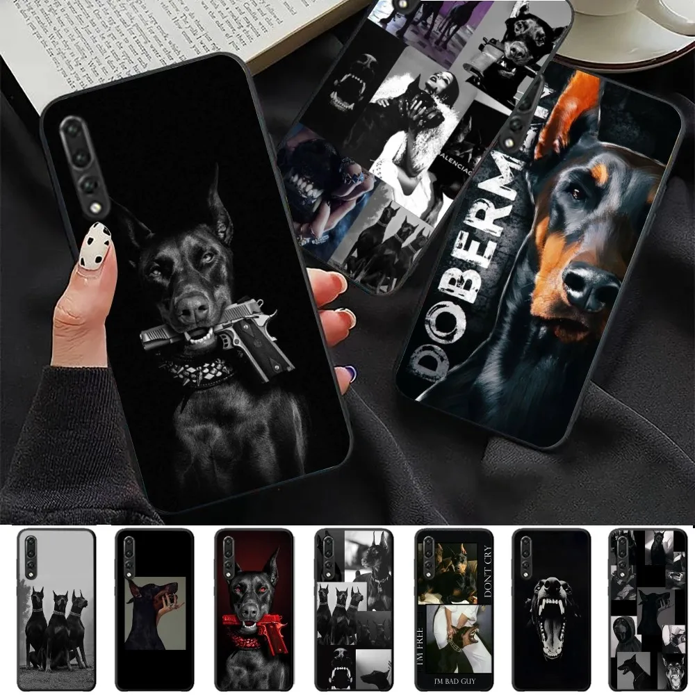 Animal Dachshund Doberman dog Phone Case For Huawei P 8 9 10 20 30 40 50 Pro Lite Psmart Honor 10 lite 70 Mate 20lite