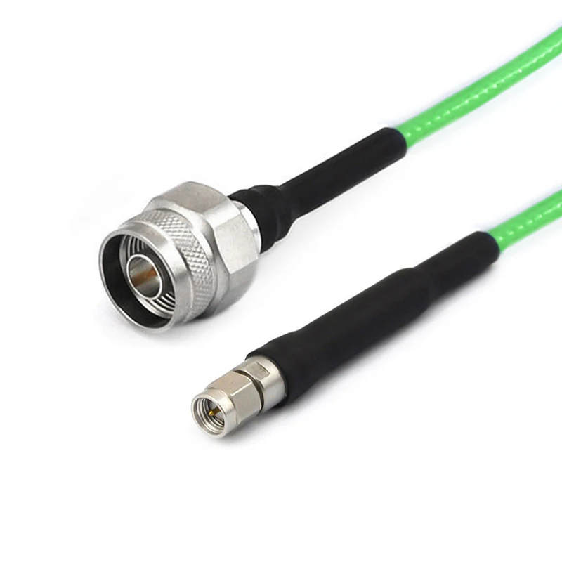 N Male to SMA Male Cable Using RG-402SS Flexible Coax DC - 18GHz Communication Cables