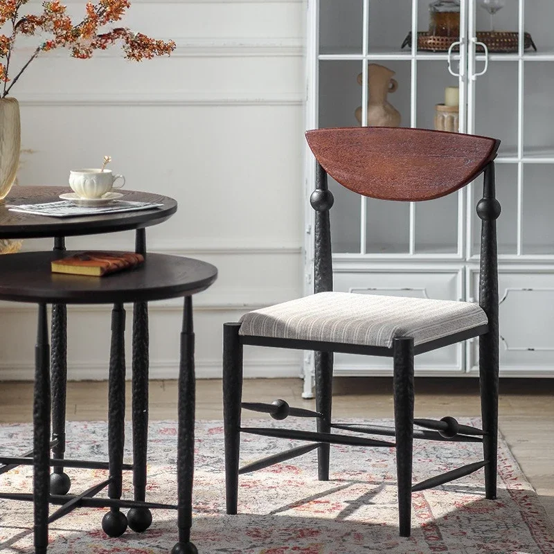 

HOT Nordic Style, Solid Wood, Chair, Home, Soft Seat, Dining Chair, Designer, Creative, Casual, Backrest, Medieval Style, Makeup