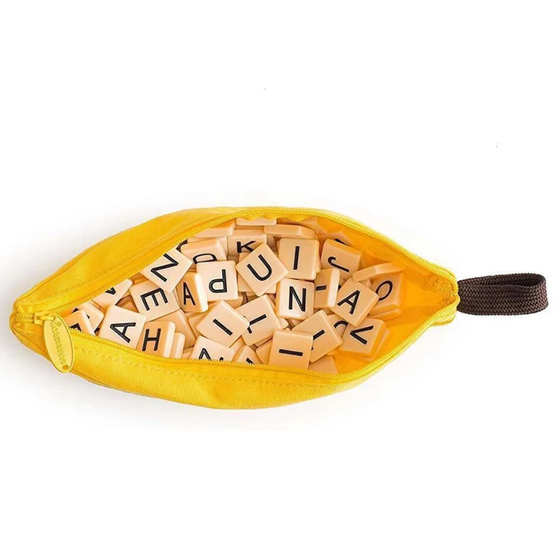 Nuovo gioco di parole Bananagrams Puzzle per bambini Giocattoli da festa Lettera Pouch Gioco da tavolo per bambini