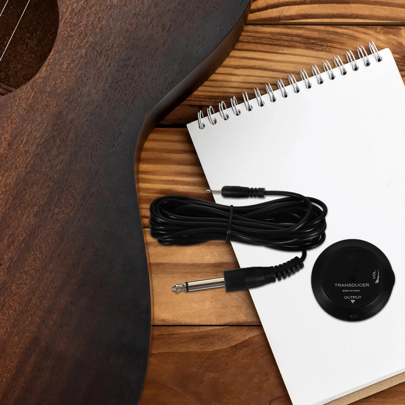 Guitar Pickup Compact Piezo Transducer For Instrument Ukulele Professional Accessory Durable Guitar Transducer Fine Workmanship