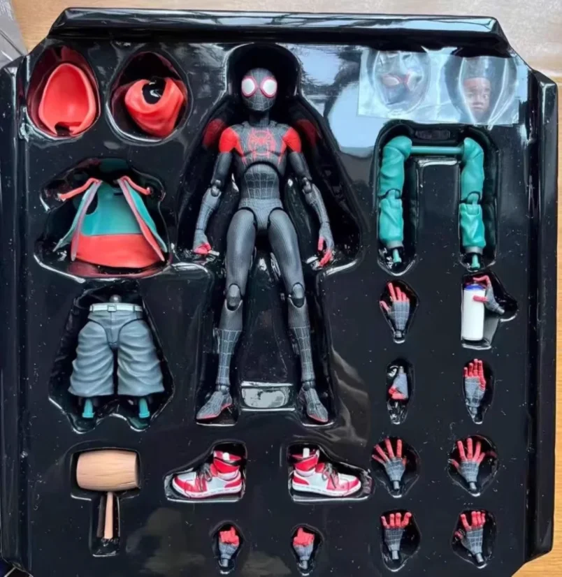 

[Забавный] Disney супергерой Человек-паук Майлз Моралес фигурку игрушки коллекция статуй модель украшение дома детский подарок на день рождения