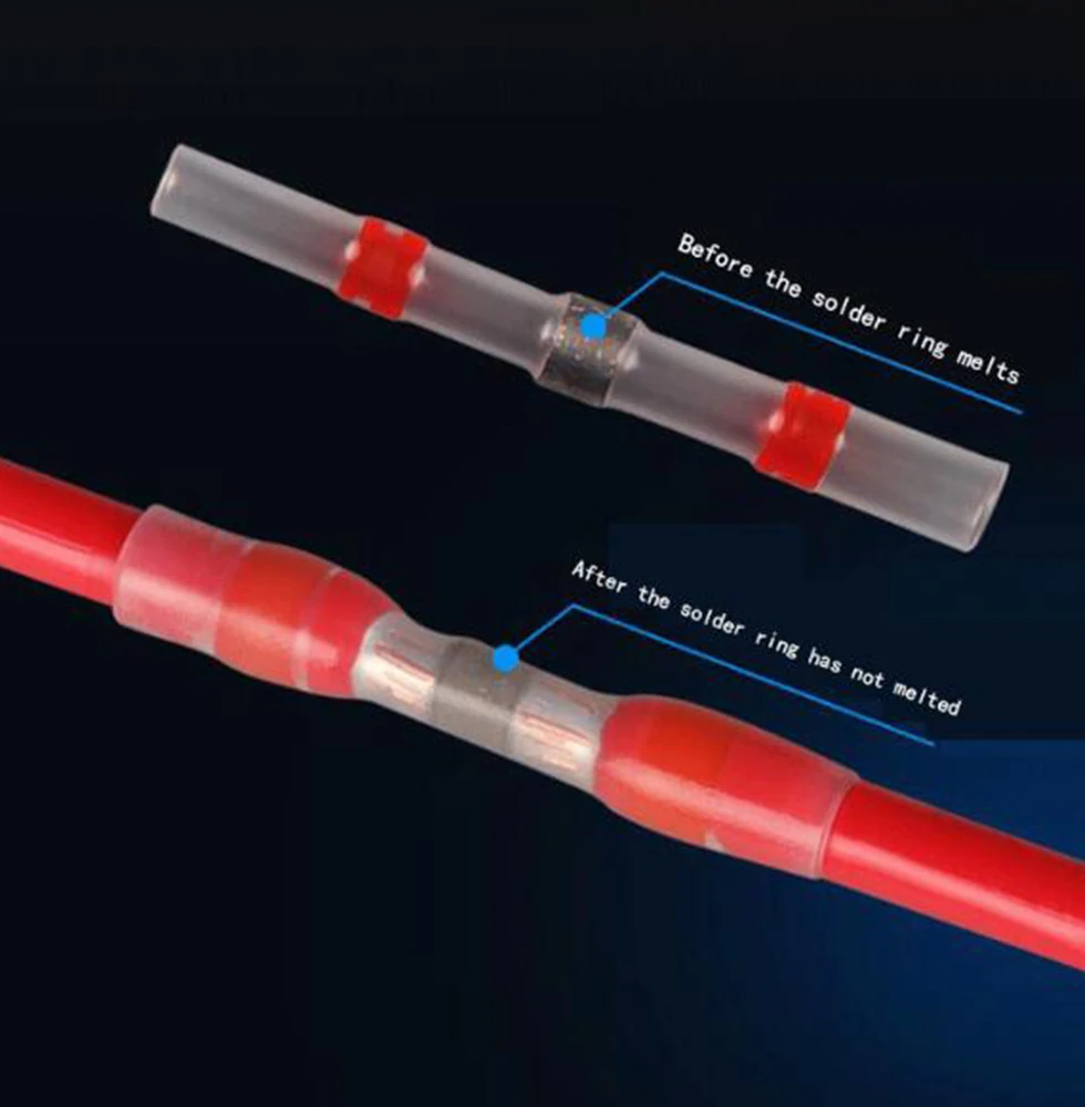 Electrical Terminal Block Wire Cable Connectors Electrical Heat Shrink Kit Waterproof Solder Ring Accessories