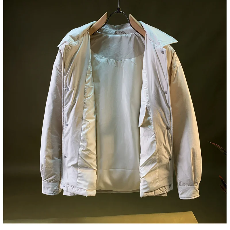 

Winter down jacket for men, warm and casual jacket with thick velvet, fashionable and high-end men's clothing