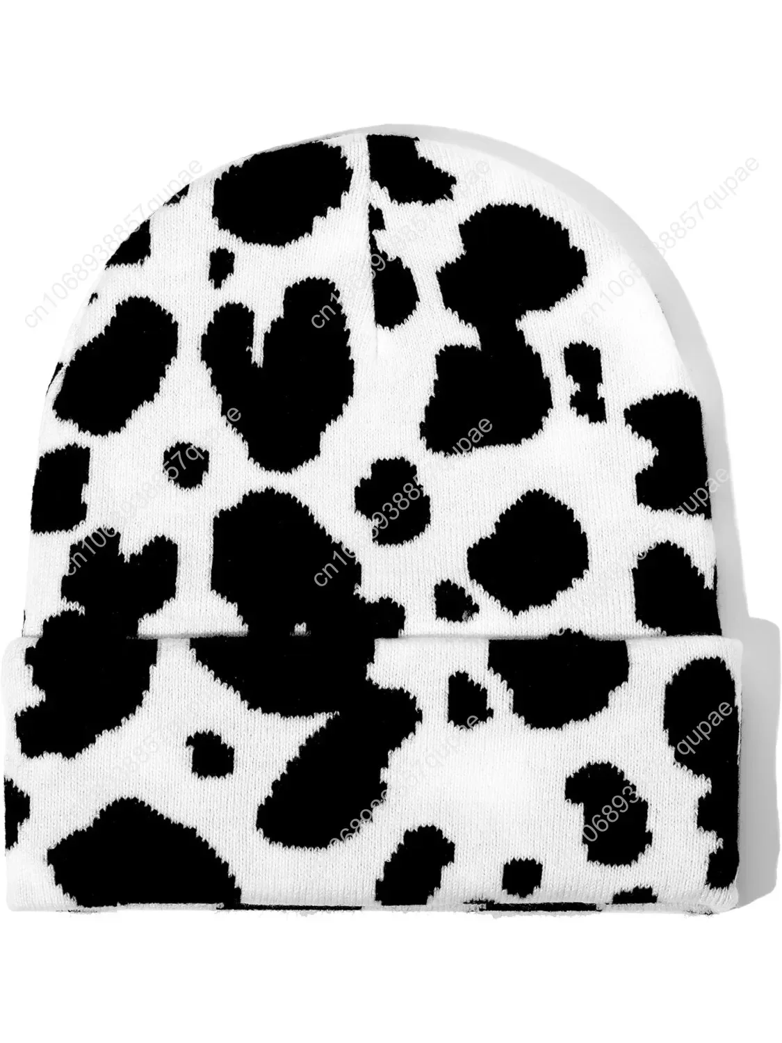 

Camo Beanie Hat for Men Women Giraffe Cow Print Leopard Cheetah Print Gifts Knit Hat Funny Animal Themed Stuff Lover Gifts