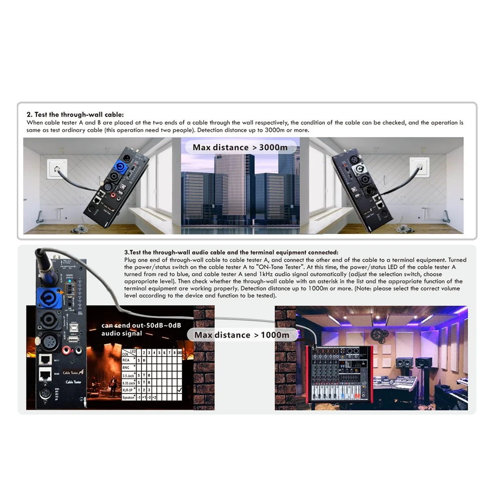 

Ingenious-CT-90AB Съемный многофункциональный тестер аудиокабелей 16 в 1, полностью автоматическая система тестирования с цифровым дисплеем XLR