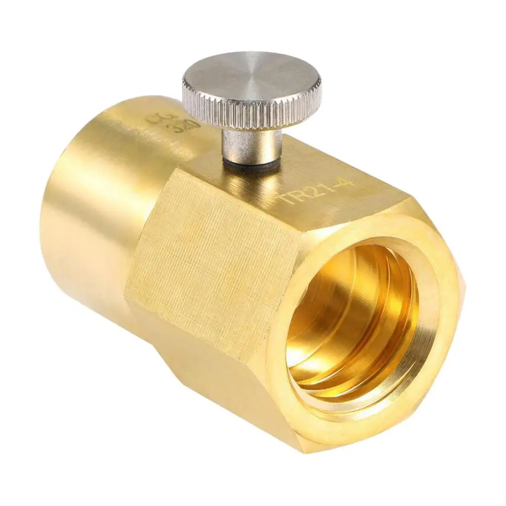 CO2 Refill Adapter Kit for Soda Maker Cylinder Bottle Filling Connector Brass Fits CGA320 W21.8