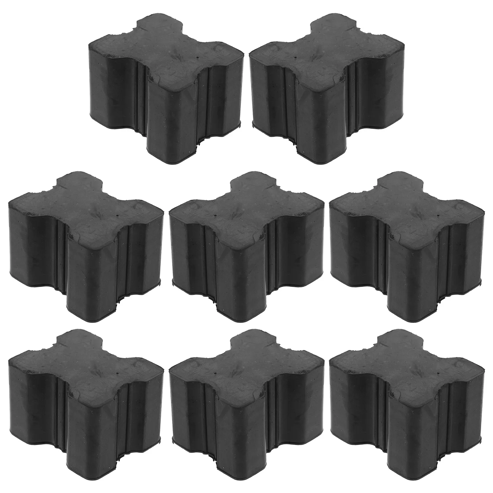 

8 Pcs Shock Absorbing Rubber Pad Coil Spring Booster Spacer Spiral Automotive Suspension Black