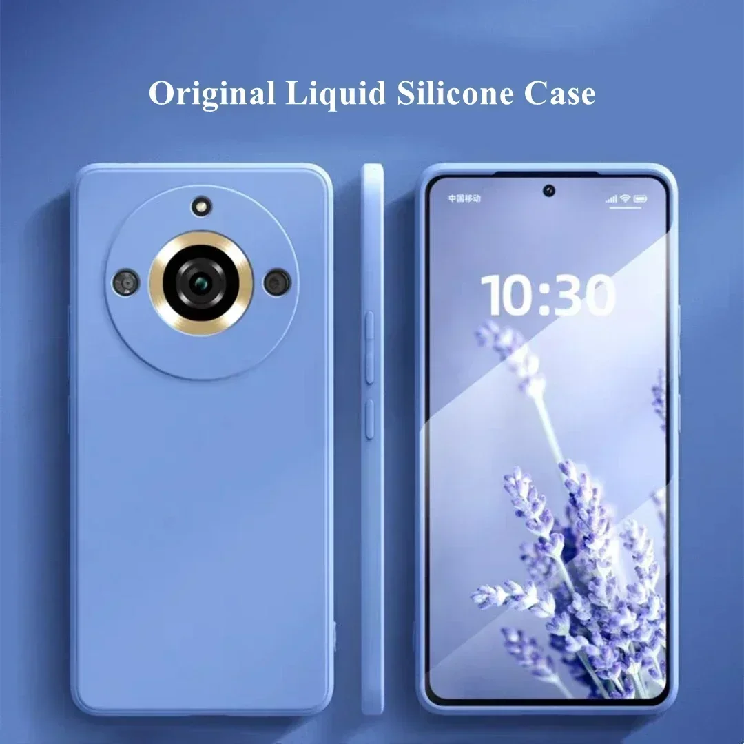 Caixa original do telefone do silicone líquido de Realme, Capa para Realme 11 Pro Plus, Coque macio