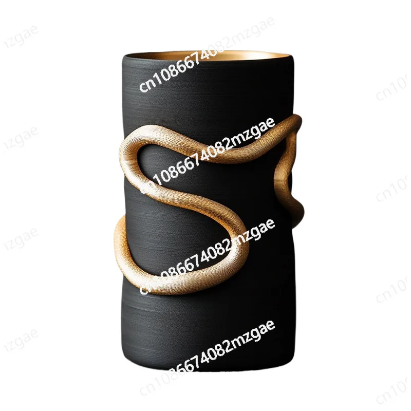 

Home Products Creative Black Vase Resin Crafts TV Cabinet Desktop Home Living Room Decoration Ornament