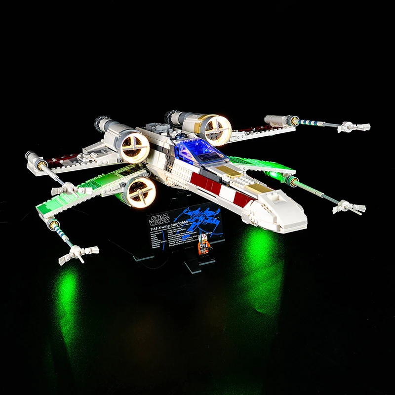 Zestaw oświetlenia LED DIY do LEGO 75355 X-wing Starfighter (tylko oświetlenie LED, bez modelu klocków)