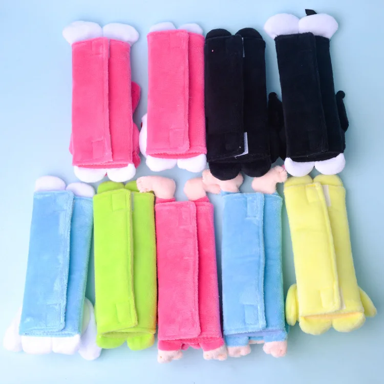 Anime Kawaii Sanrios Kuromi Mymelody Purindog Littletwinstar Cinnamoroll Cartoon Plushie Car Seat Belt Shoulders Protective Case