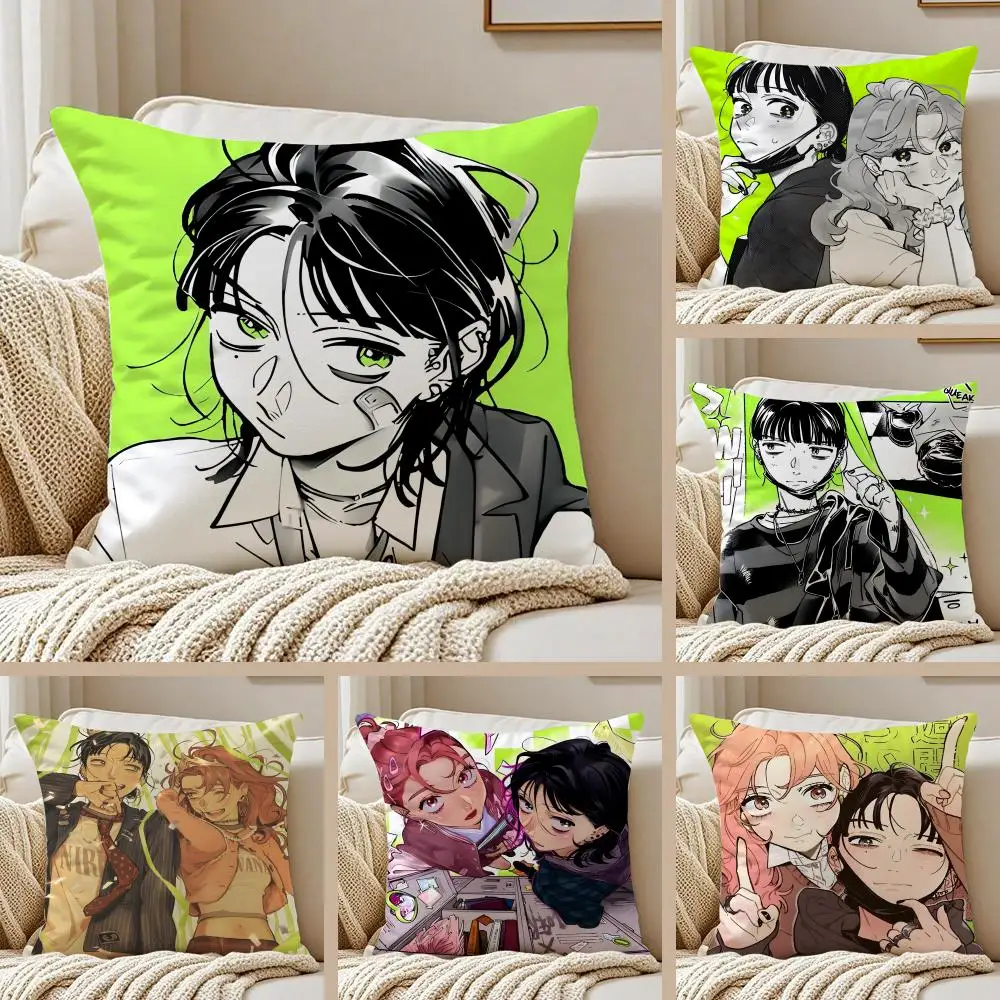 Girls cp A-Aya Oosawas K-Koga Mitsukis Cushion Cover Pillowc