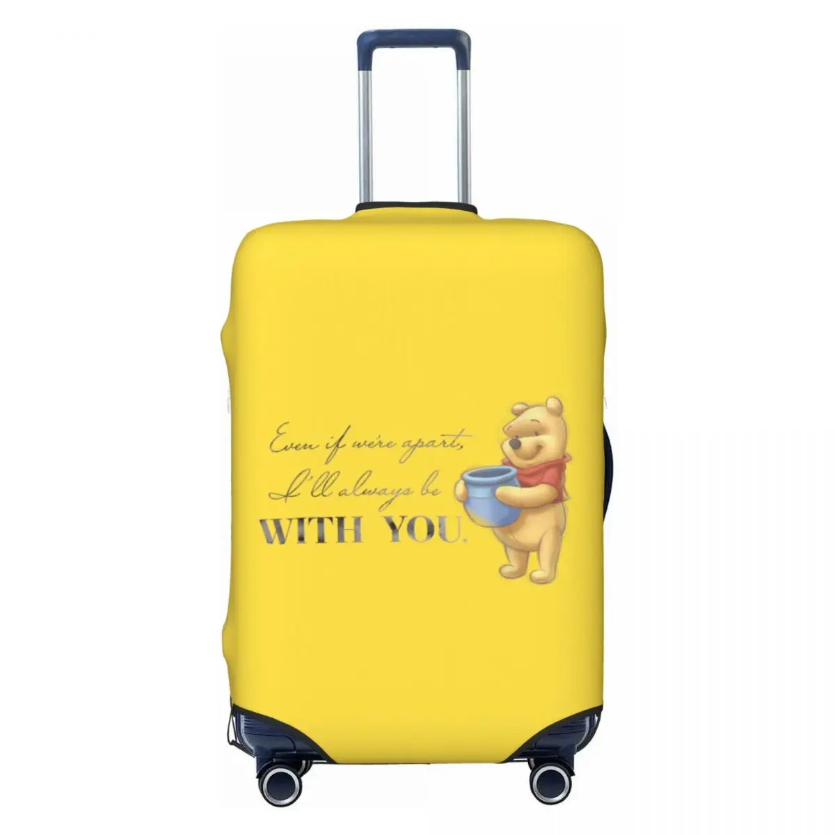 

100 Anniversary Winnie The Pooh D100 Quote With You Suitcase Cover Flight Business Practical Luggage Accesories Protector