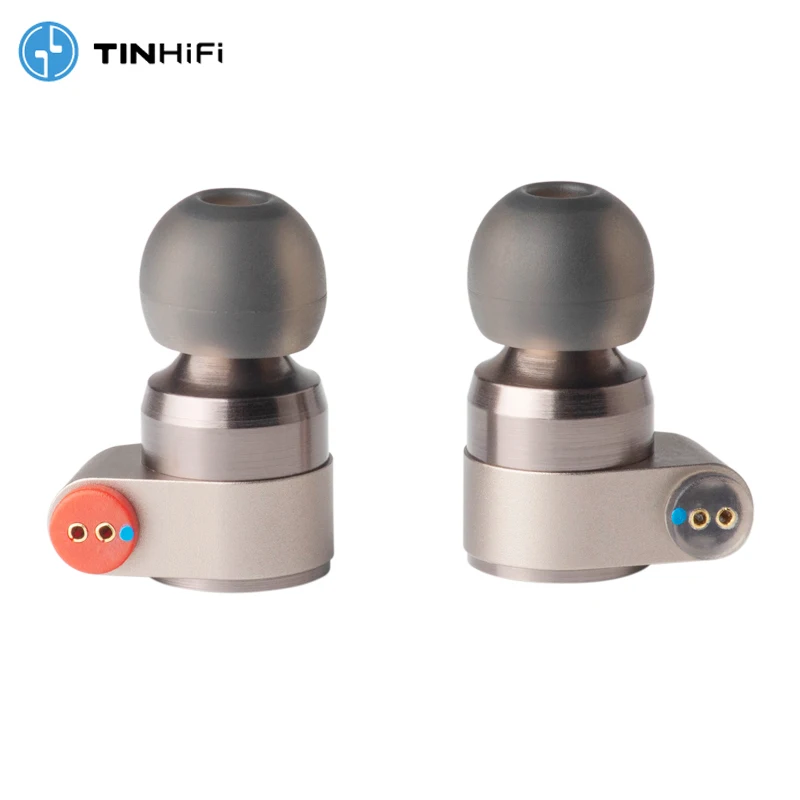 TINHIFI T2 IEM 3.5mm In Ear Earphone Double Dynamic Driver HIFI Earphone Bass DJ CNC Metal 0.78mm 2Pin Detachable