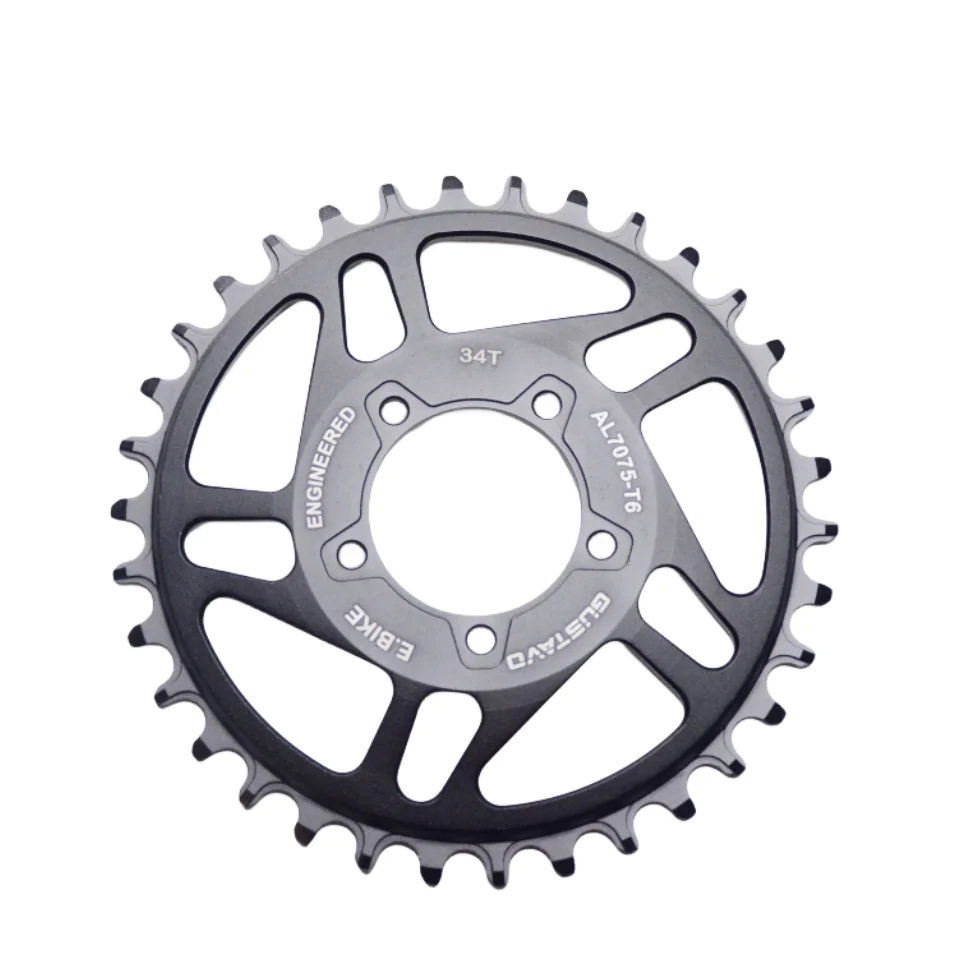 GUSTAVO Electric Bicycle Chainring ,Fit FAT Bike, offset 8MM, BAFANG BBSHD M625 Mid-drive Motor Chain wheel Size 32T 34T 36T 38T