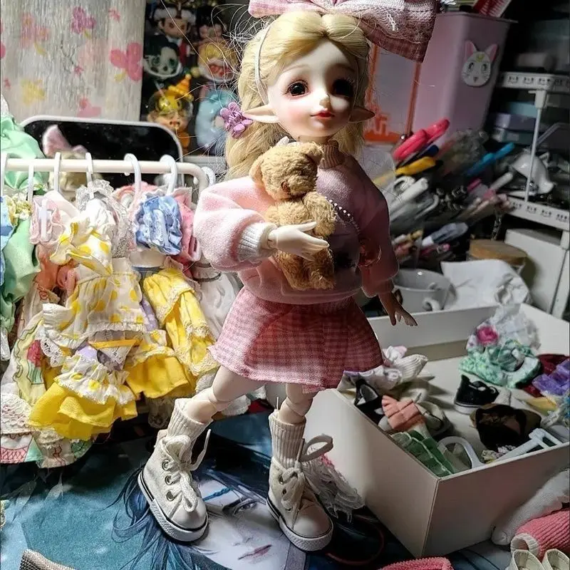 Accesorios para colgar ropa de muñeca, perchas especiales para estante de soporte de exhibición de ropa de muñeca BJD de 15/20cm