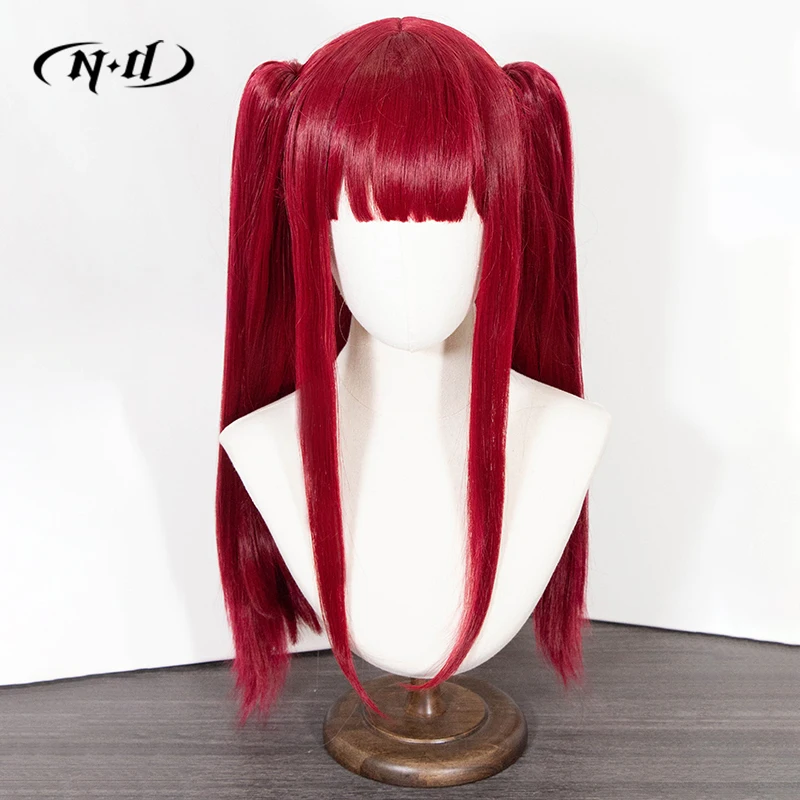 ND مارين كيتاجاوا ليز تأثيري الباروكات فستاني حبيبي كوس خصلات الشعر المستعار الأحمر ل كوميك كون كوزر زي موضوع حفلة مقاومة للحرارة